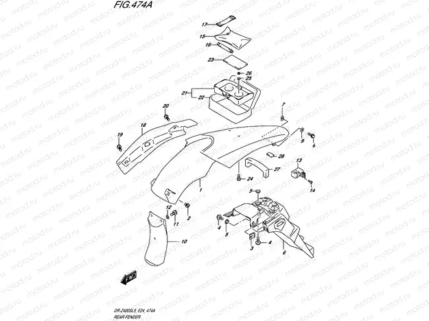 474A - REAR FENDER