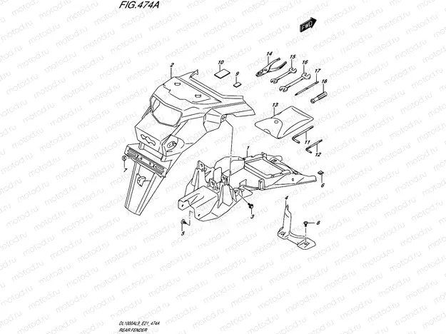 474A - REAR FENDER