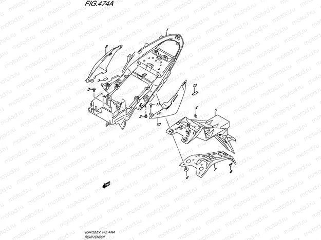 474A - REAR FENDER