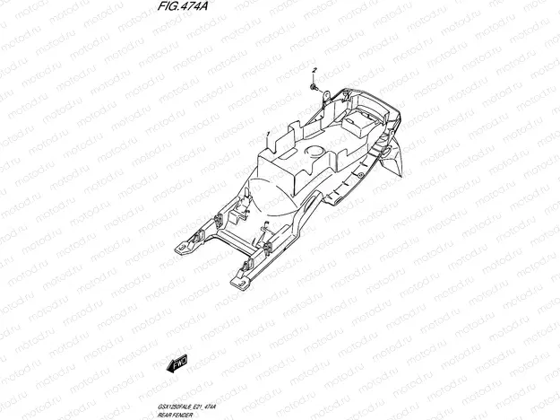 474A - REAR FENDER