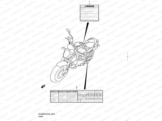 47A - LABEL (MODEL L0)