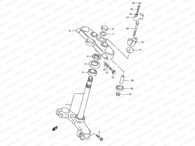47A - STEERING STEM (GSF1200SAV)
