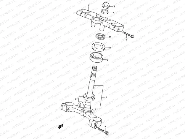 47A - STEERING STEM (MODEL K3)
