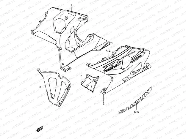 47A - UNDER COWLING (GSX-R750K5)