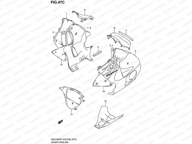 47C - UNDER COWLING (MODEL K2)