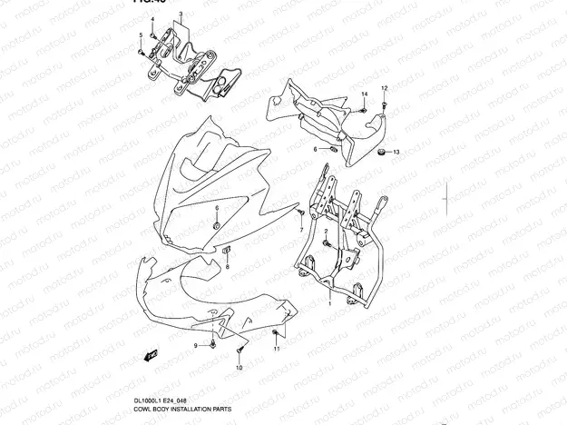 48 - COWL BODY INSTALLATION PARTS