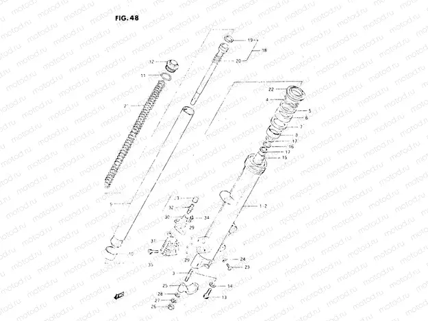 48 - FRONT DAMPER (MODEL E)