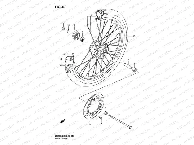 48 - FRONT WHEEL