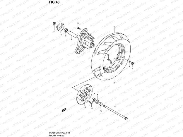 48 - FRONT WHEEL