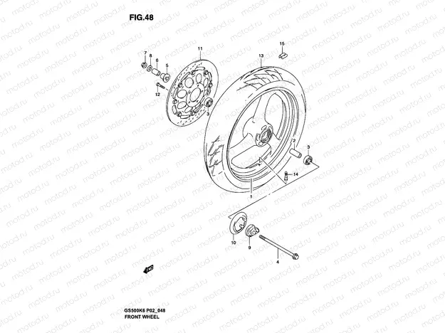 48 - FRONT WHEEL