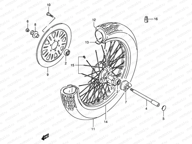 48 - FRONT WHEEL