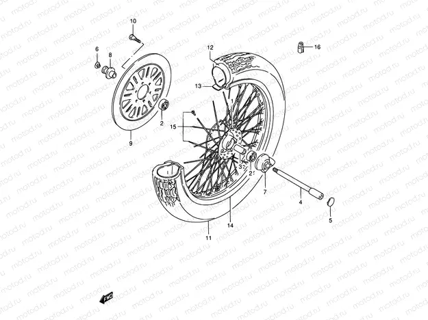48 - FRONT WHEEL