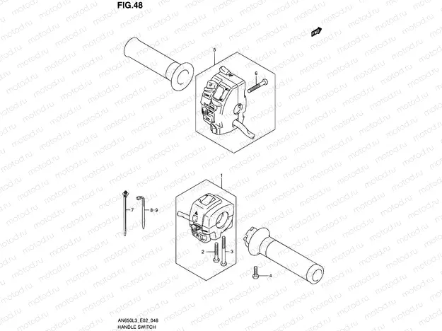 48 - HANDLE SWITCH (AN650L3 E19)