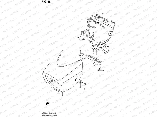 48 - HEADLAMP COVER