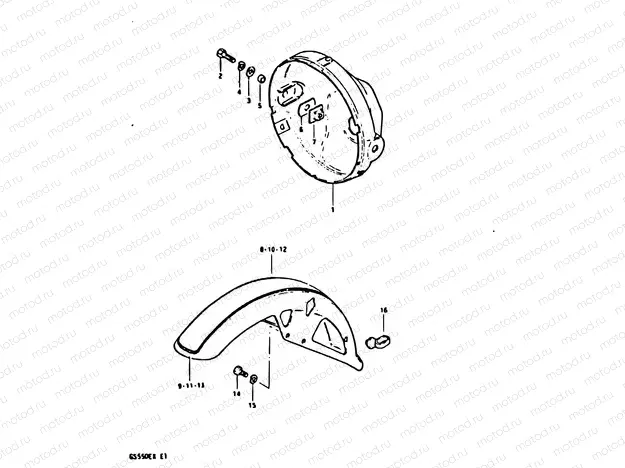 48 - HEADLAMP HOUSING - FRONT FENDER