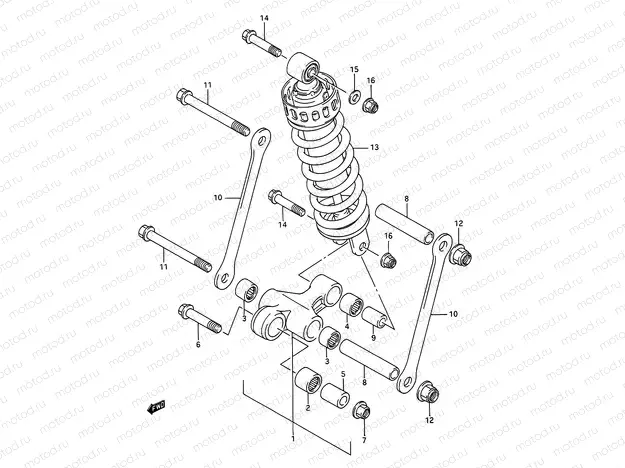 48 - REAR CUSHION LEVER
