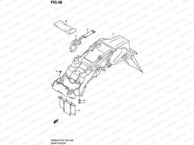 48 - REAR FENDER