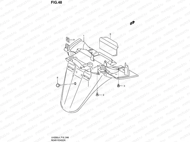 48 - REAR FENDER