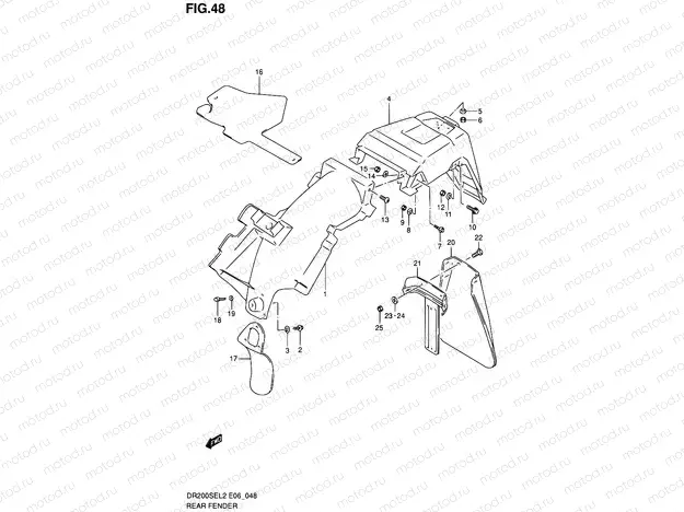 48 - REAR FENDER