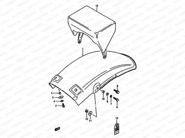 48 - REAR FENDER