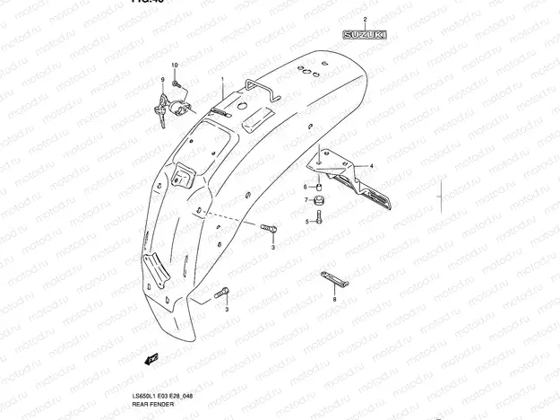 48 - REAR FENDER