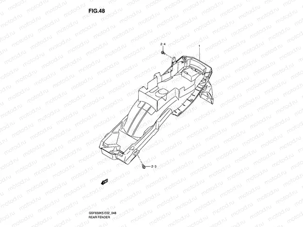 48 - REAR FENDER