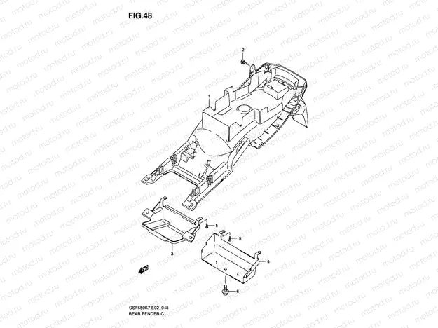 48 - REAR FENDER