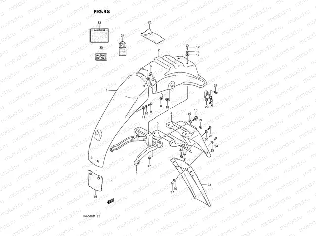 48 - REAR FENDER