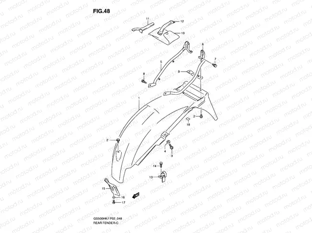 48 - REAR FENDER