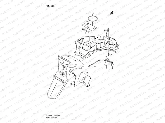 48 - REAR FENDER