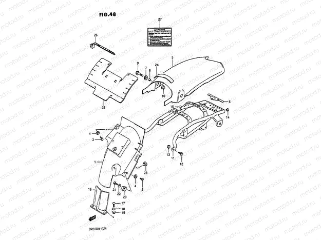 48 - REAR FENDER (E01,E02)