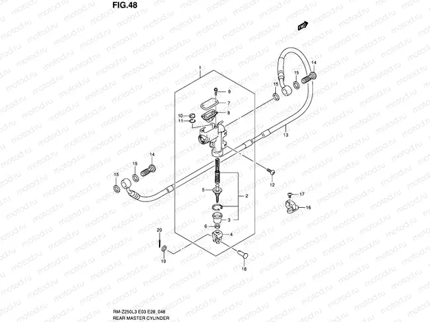 48 - REAR MASTER CYLINDER