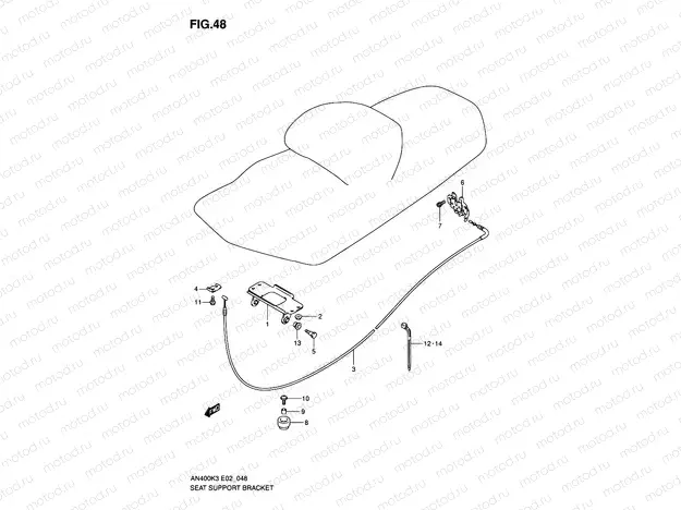 48 - SEAT SUPPORT BRACKET