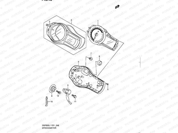48 - SPEEDOMETER (GSF650SAL1 E21)