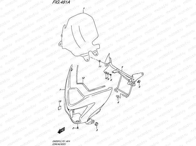 481A - COWLING BODY