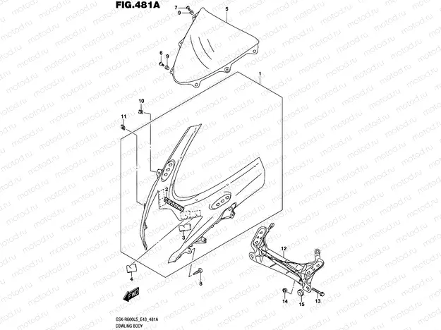 481A - COWLING BODY