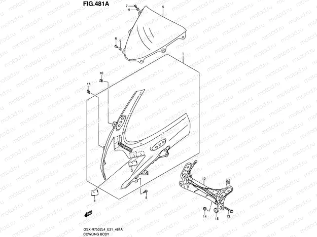 481A - COWLING BODY