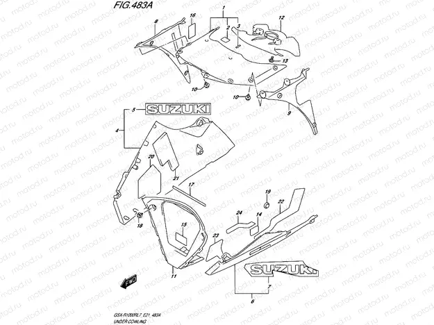 483A - UNDER COWLING (GSX-R1000RL7 E21)