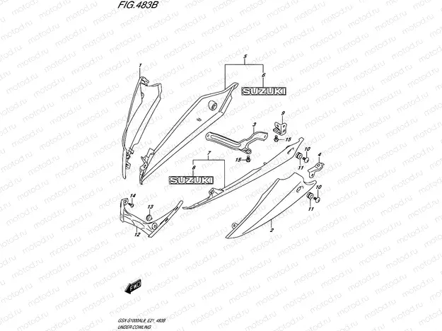 483B - UNDER COWLING (GSX-S1000AZL8 E21)