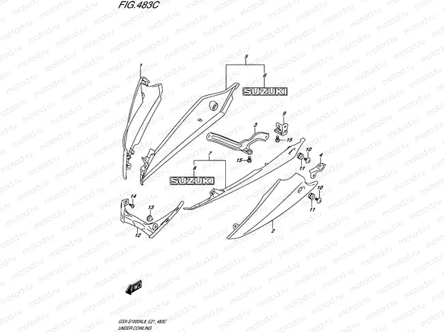483C - UNDER COWLING (GSX-S1000AUFL8 E21)