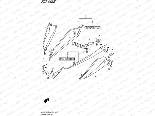 483E - UNDER COWLING (GSX-S1000YAUFL9 E21)
