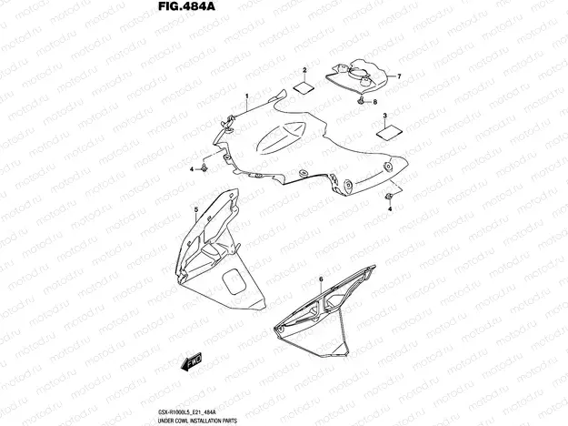 484A - UNDER COWL INSTALLATION PARTS