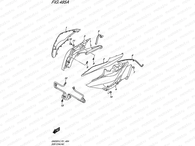 485A - SIDE COWLING