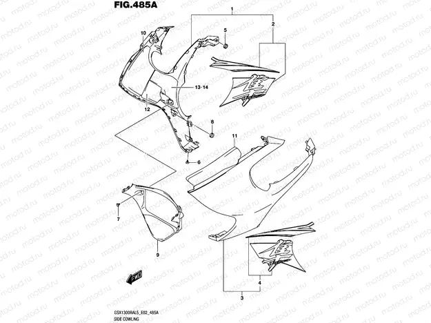 485A - SIDE COWLING