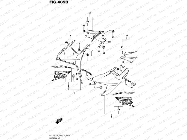 485B - SIDE COWLING (ASV,A19)