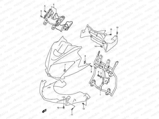 48A - COWL BODY INSTALLATION PARTS (MODEL K4/K5/K6)