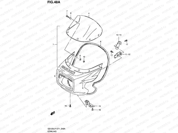 48A - COWLING (MODEL Y/K1)