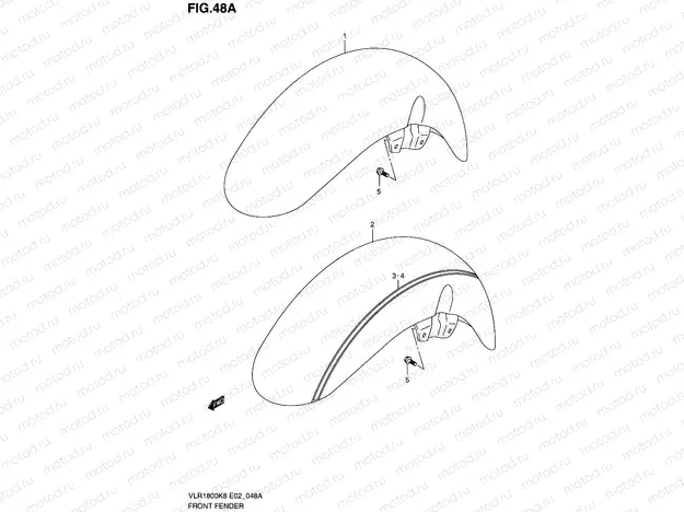 48A - FRONT FENDER (MODEL L0)