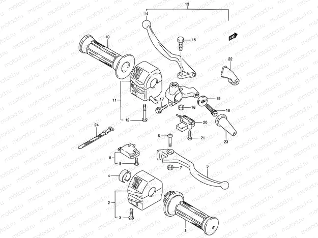 48B - HANDLE SWITCH (MODEL N,GN125ER)