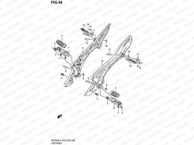 49 - FOOTREST